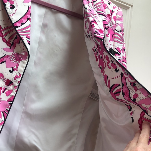 TAHARI Retro Print Blazer 10P - Picture 6 of 13